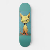 Slordige kat kunst grappig Skateboard Deck (Voorkant)