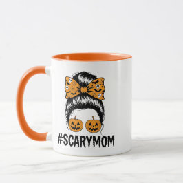 Slordige Knot Verschrikkelijke Moeder Halloween Mok