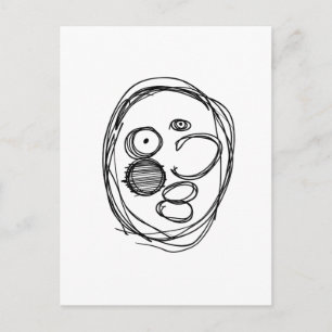 Slordige vent briefkaart