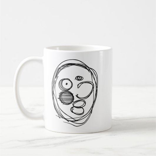 Slordige vent koffiemok (Links)