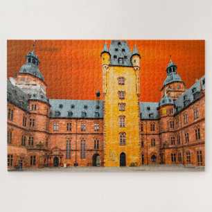 Slot Aschaffenburg Duitsland. Legpuzzel