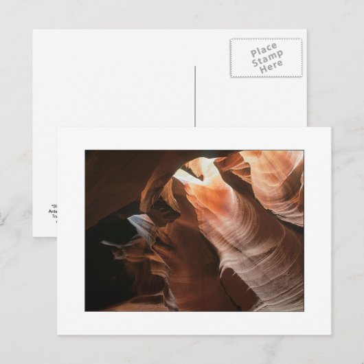 "Slot Canyon - Horizontaal" Briefkaart (Voorkant / Achterkant)