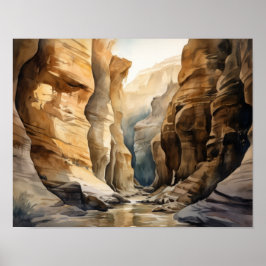 Slot Canyons Utah Landscape Art Print Poster
