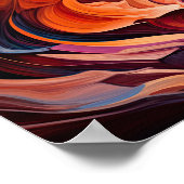 Slot Canyons Utah Landscape Art Print Poster (Hoek)