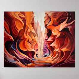 Slot Canyons Utah Landscape Art Print Poster