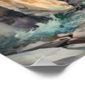 Slot Canyons Utah Landscape Art Print Poster (Hoek)
