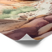 Slot Canyons Utah Landscape Art Print Poster (Hoek)