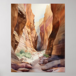 Slot Canyons Utah Landscape Art Print Poster