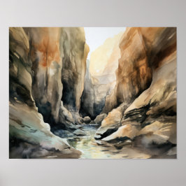 Slot Canyons Utah Landscape Art Print Poster