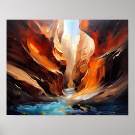 Slot Canyons Utah Landscape Art Print Poster