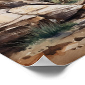 Slot Canyons Utah Landscape Art Print Poster (Hoek)