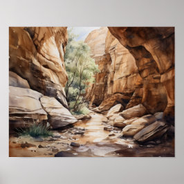Slot Canyons Utah Landscape Art Print Poster