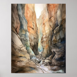 Slot Canyons Utah Landscape Art Print Poster