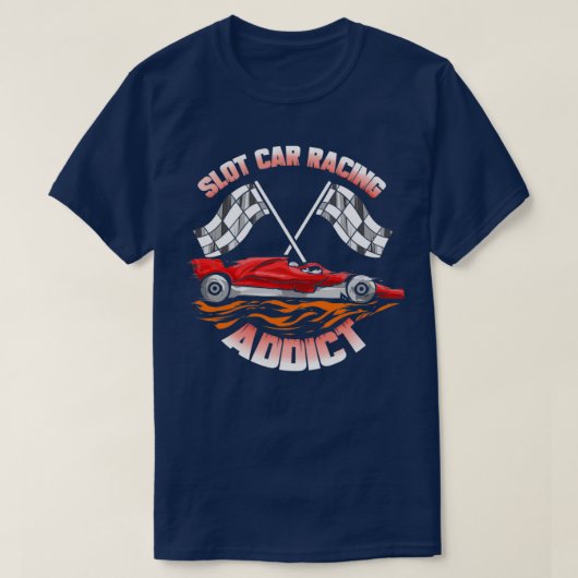 Slot Car Racing Addict Slotcar T-shirt (Design voorkant)