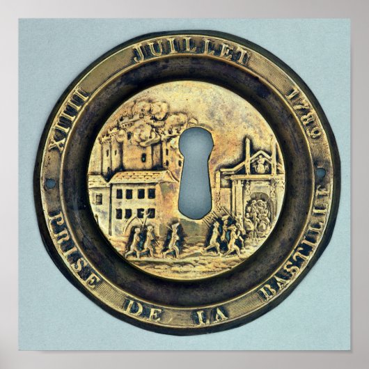 Slot dat het Siege van de Bastille weergeeft Poster (Voorkant)