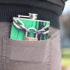 Slot en kettingkolf heupfles