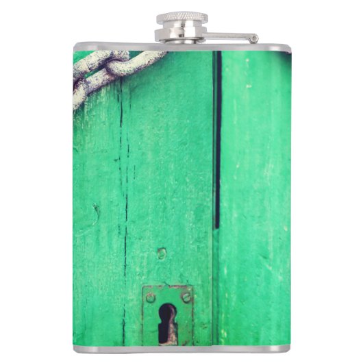 Slot en kettingkolf heupfles (Achterkant)