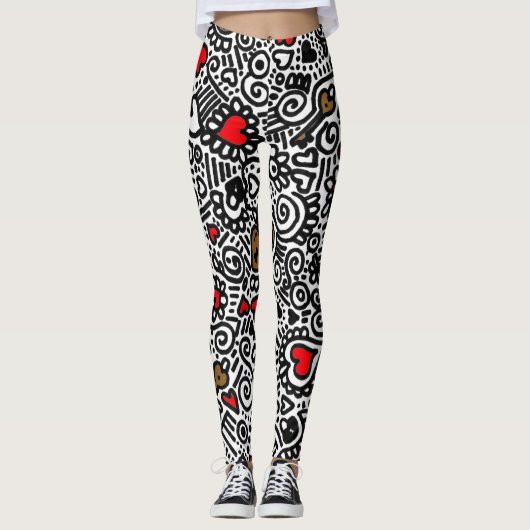 Slot en Sleutel Broek Leggings (Voorkant)
