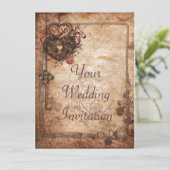 Slot en Uitnodiging voor zeer belangrijke bruiloft (Staand voorkant)