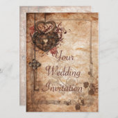 Slot en Uitnodiging voor zeer belangrijke bruiloft (Voorkant / Achterkant)