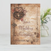 Slot en Uitnodiging voor zeer belangrijke bruiloft (Staand voorkant)