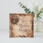 Slot en Uitnodiging voor zeer belangrijke bruiloft (Staand voorkant)