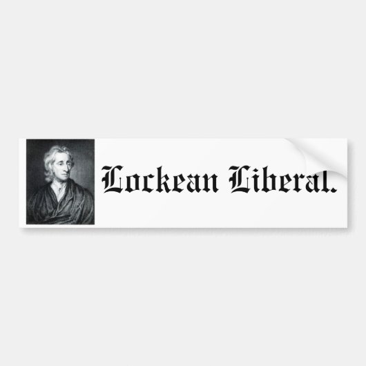 Slot-liberale bumper sticker (Voorkant)