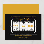 Slot Machine Bachelorette Party in Vegas Kaart (Voorkant / Achterkant)