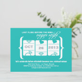 Slot Machine Bachelorette Party in Vegas Kaart (Staand voorkant)