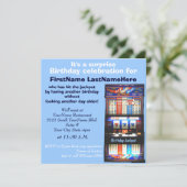 Slot Machine Birthday Party Kaart (Staand voorkant)