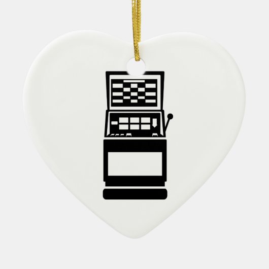 Slot machine casino keramisch ornament (Voorkant)