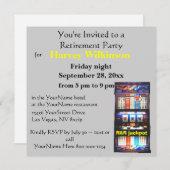 Slot machine Casino Theme Retirement Party Kaart (Voorkant / Achterkant)