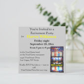 Slot machine Casino Theme Retirement Party Kaart (Staand voorkant)