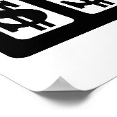 Slot machine dollar poster (Hoek)