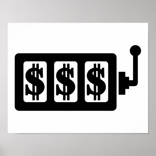Slot machine dollar poster (Voorkant)