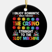 Slot Machine Gambling Casino Gambler Vegas Keramisch Ornament (Voorkant)