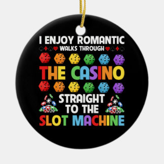 Slot Machine Gambling Casino Gambler Vegas Keramisch Ornament