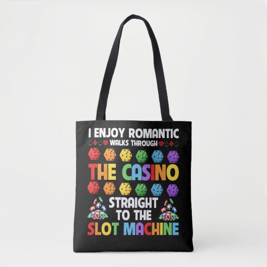 Slot Machine Gambling Casino Gambler Vegas Tote Bag (Voorkant)