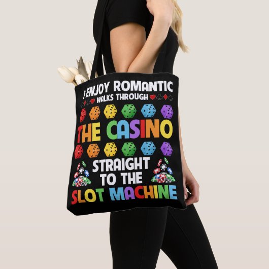 Slot Machine Gambling Casino Gambler Vegas Tote Bag (Dichtbij)
