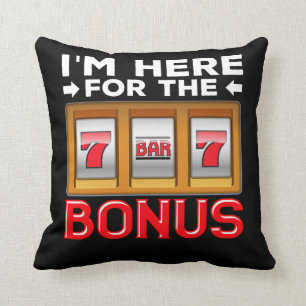 Slot Machine Gambling Funny Casino Fan Kussen