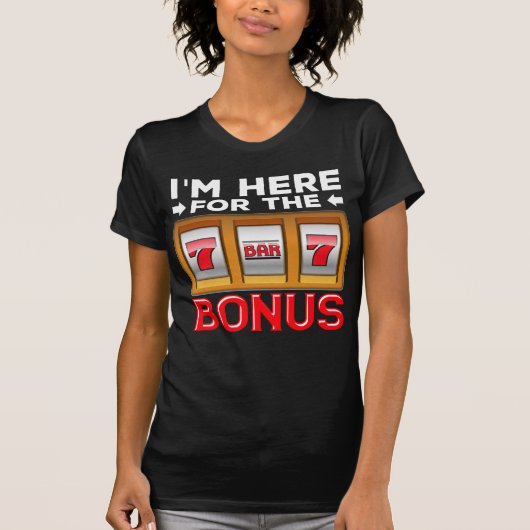 Slot Machine Gambling Funny Casino Fan T-shirt (Voorkant)