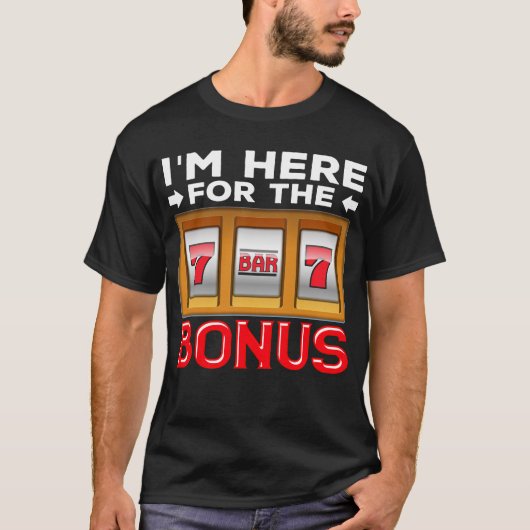 Slot Machine Gambling Funny Casino Fan T-shirt (Voorkant)