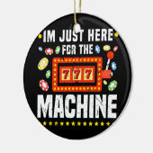 Slot Machine Gambling Lover Funny Casino Keramisch Ornament (Links)