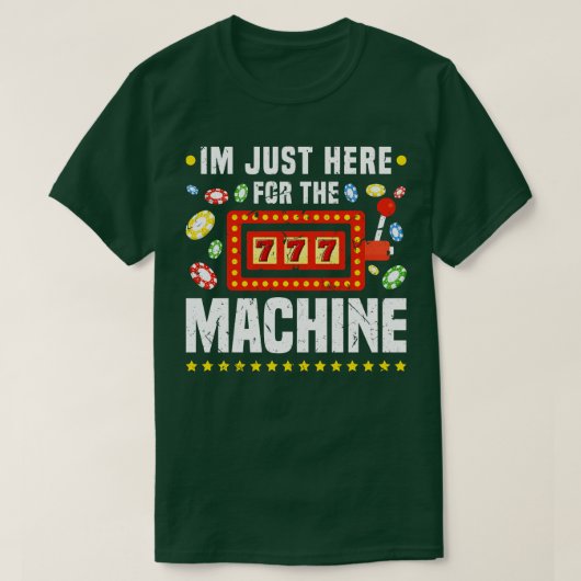 Slot Machine Gambling Lover Funny Casino T-shirt (Design voorkant)