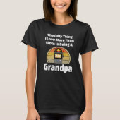 Slot Machine Grandpa Casino Gambler Retro T-shirt (Voorkant)