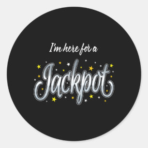 Slot Machine Jackpot Casino Gokken Ronde Sticker