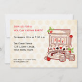 Slot Machine Joy Holiday Uitnodiging (Voorkant)