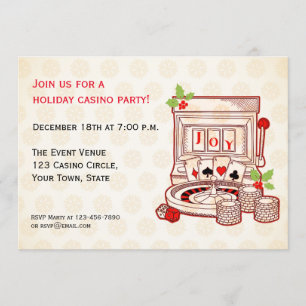 Slot Machine Joy Holiday Uitnodiging
