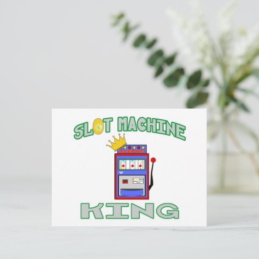 Slot Machine King Briefkaart (Staand voorkant)