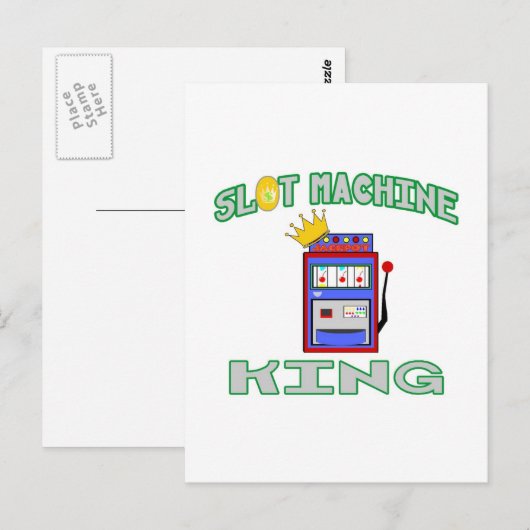 Slot Machine King Briefkaart (Voorkant / Achterkant)